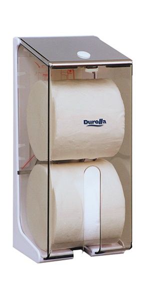 2 Roll Toilet Tissue Dispenser for Solid Rolls